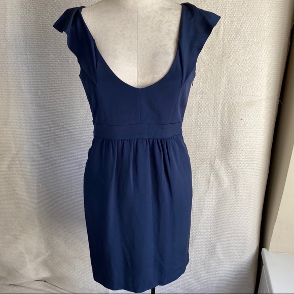 Laila Azhar 6 Silk Dress Origami Babydoll Blue - Picture 1 of 8